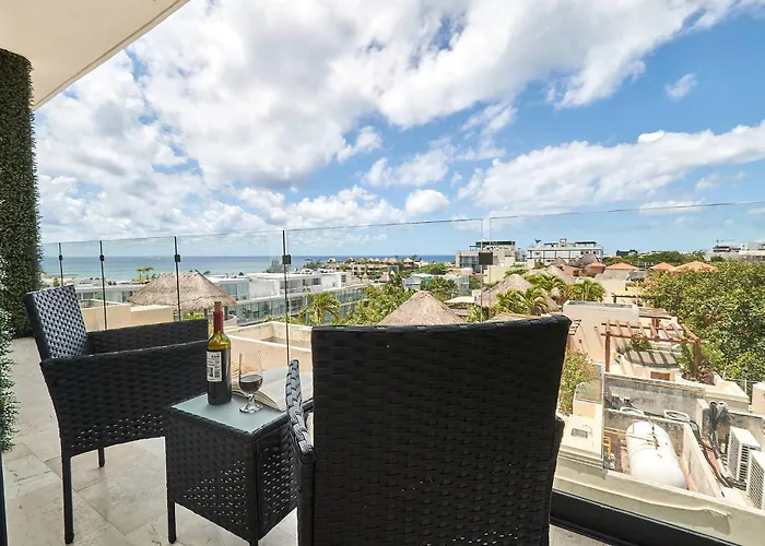 2 Bdrm Ocean View Private Pool Heart Of Town Playa del Carmen